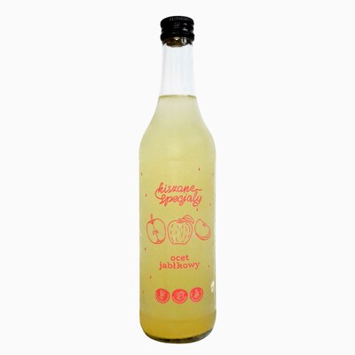 Butelka naturalnego octu jabłkowego