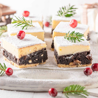 Seromakowiec – ciasto z warstwą makową i masą serową