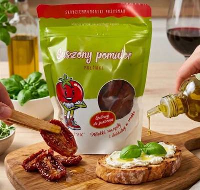 Suszone pomidory – opakowanie produktu